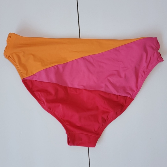 Swimsuits for All Women’s Plus Size Romancer Colorblock Bikini Bottom/ 18. - Picture 4 of 9